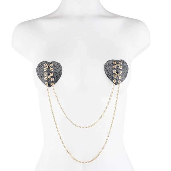 Rhinestone Kropskæde BH Hjerte Krystal Bryst Bikini Smykker