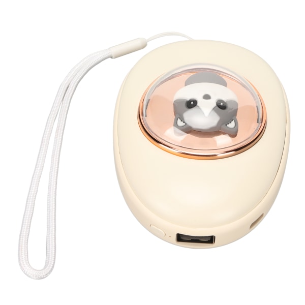 2 i 1 elektrisk handvärmare Power Bank USB -laddning Mini Bärbar kapsel elektrisk handvärmare för vintergrå katt