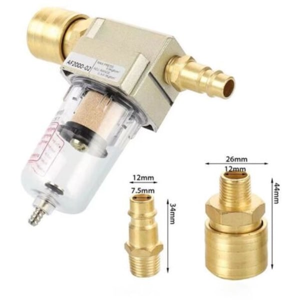 Trykluft Vandudskiller, Filter Regulator til Trykluft 1/4, Kompressor Filter Regulator, til Kompressorfilter,--.pa