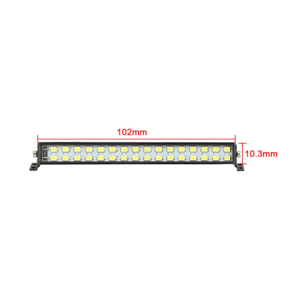 1/2/3/5 Lyssterk LED Lyslist Taklampe for SCX10 D90 1/10 Skala 102mm L universal 102mm L universal 1Set