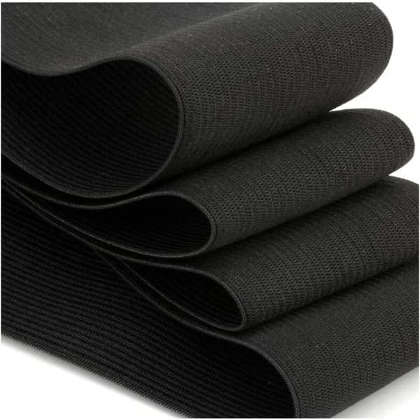 Flat elastisk strikk svart søm håndverk DIY stretch 40 mm 5 meter