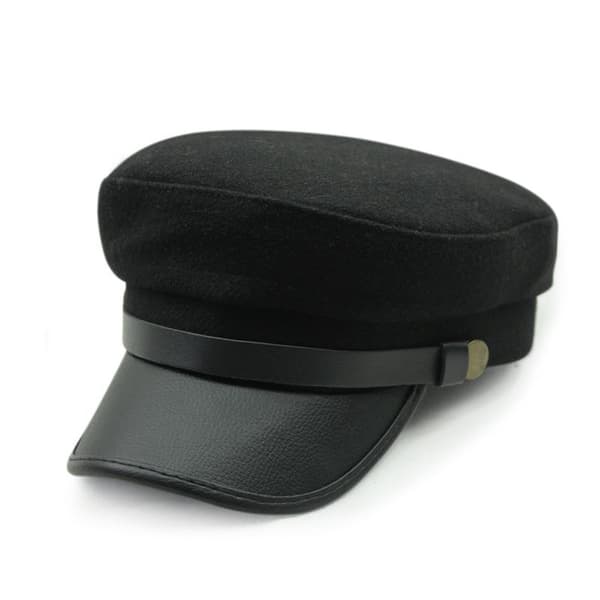 RETRO Musta Vegamössa Kapteenimössa Emilmössa musta black