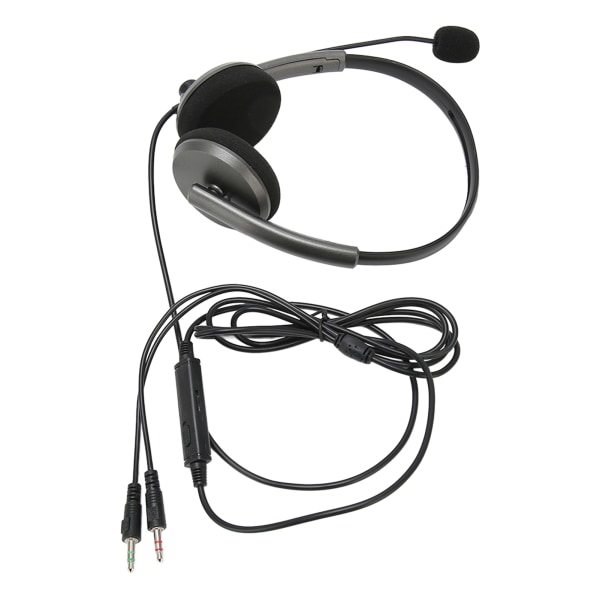 Call Center Headset Monitoiminen Tyylikäs melua vaimentava HD-puhelun kuulonsuojaimet Puhelinkuuloke Space Grey Dual 3,5mm