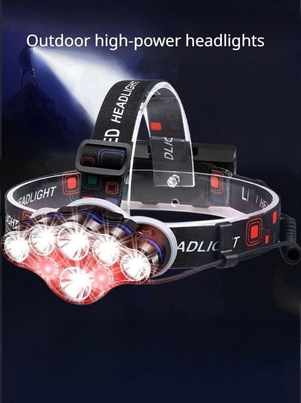 LED-otsavalaisin / Päälampppu - Ladattava—pa