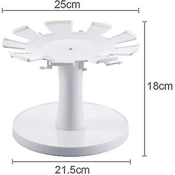 360° roterende holder til kaffekopper, tekopper og tallerkener, til hjem, køkken, kontor, bar
