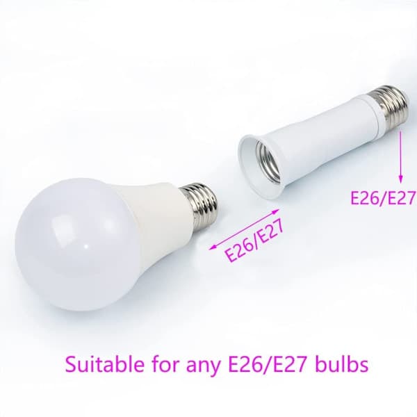 4 kpl E27 - E27 Lampunpidikkeen Jatko 8-11 cm