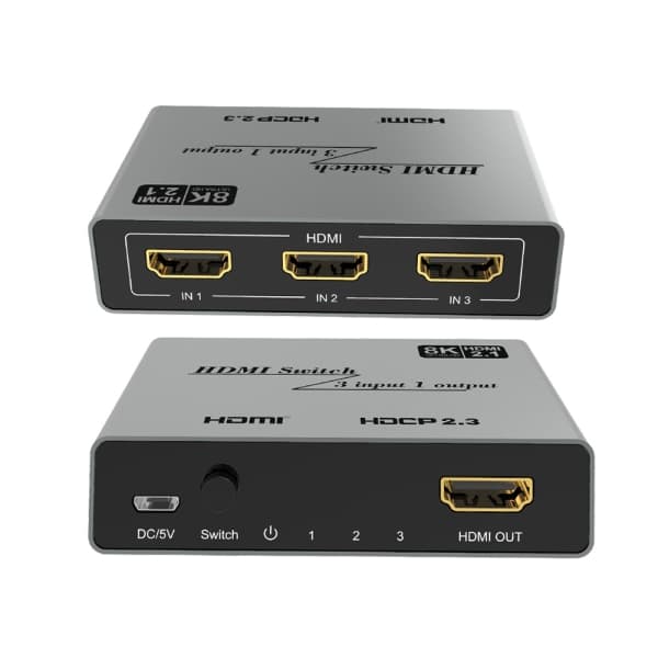 3-i-1 HDMI-switch 4K 30Hz