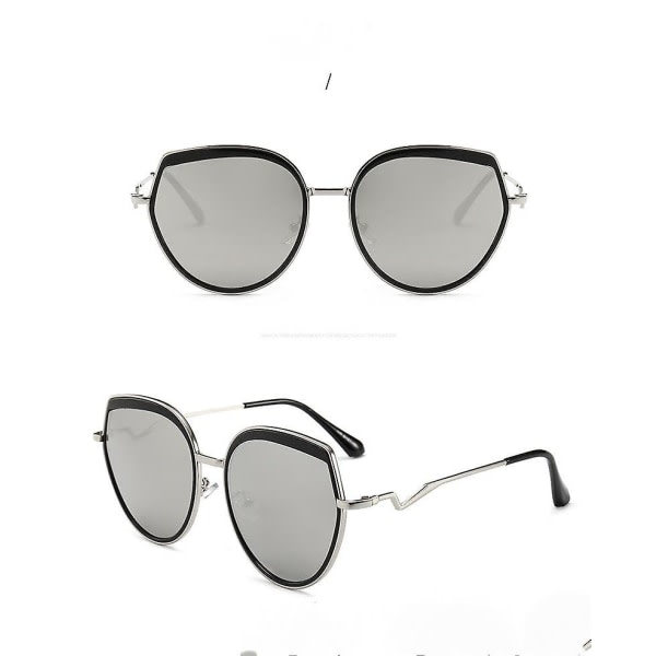 Retro Square Pilot Solglasögon För Kvinnor Män, Stor Båge 70-talet Uv400 Skydd Solglasögon-svart