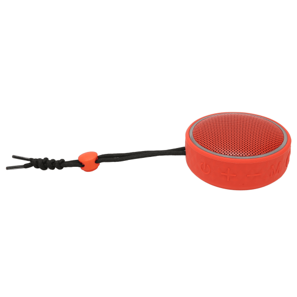 Bluetooth-dusjhøyttaler IPX6 vanntett stereostøtte Minnekort Trådløs minihøyttaler med LED-lys Snorrød