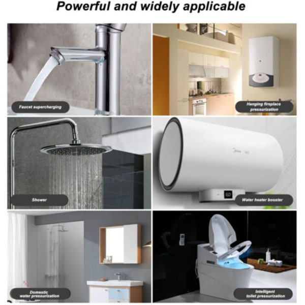 Trykkforsterkerpumpe 180W for solfanger varmtvannsbereder DC24V AC100-240V trykkpumpe--.pa