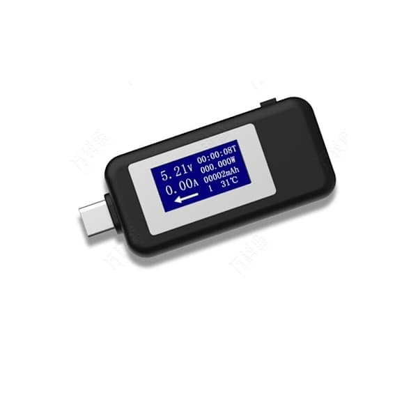 USB C Strømmåler Monitor Multifunktionel USB-tester Oplader