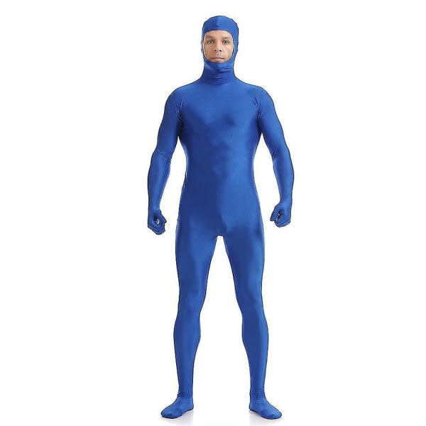 Ny Zentai-dräkt för full kropp för vuxna för män Second Skin Tight Kostym Spandex Nylon Kroppsfärg 3