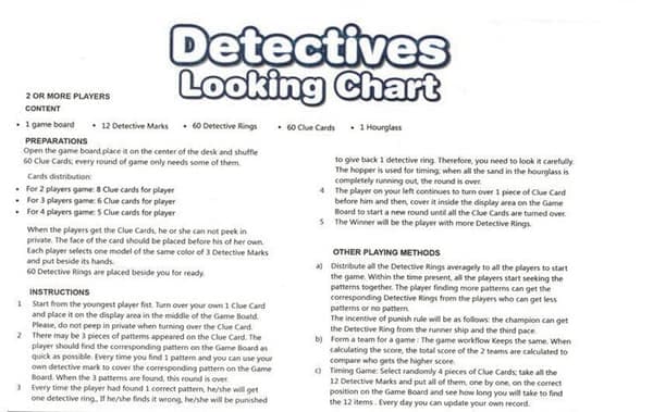 Looking Detectives kartleggingsbrettspill—pa