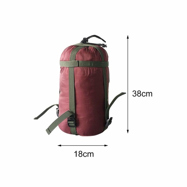 Paris_Nylon Kompressionspåse för sovsäck, Bärbar förvaringspåse, Lätt och kompakt, för camping, vandring, backpacking och resor