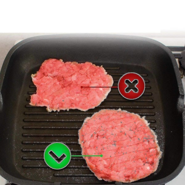Burgerformare Lika lätt att ta ut Burger Patty Press Gri（PA）