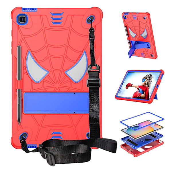 Spindelvev-deksel for Samsung Galaxy Tab S6 Lite/S6 Lite (2022) P610/P613/P615/P617/P619 - PC+Nettbrettbeskyttelse