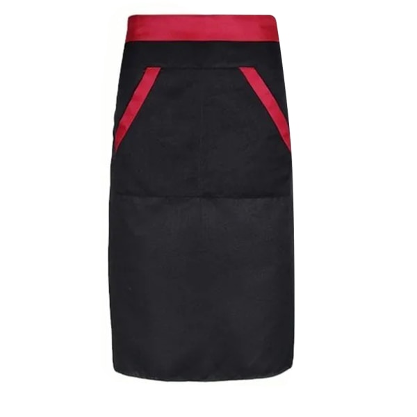 Kock Midjeförkläde Smutsavvisande Andningsbart Thicken Halvförkläde för män med 2 fickor för matlagning Grillning Rengöring Bakning
