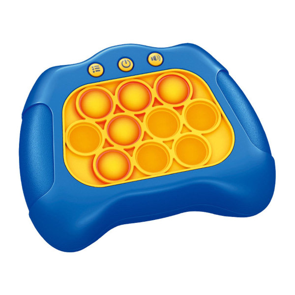 Pop Push It-spelkontroll Bubble Sensory Fidget Toy Electronic Whack Console Tummansininen