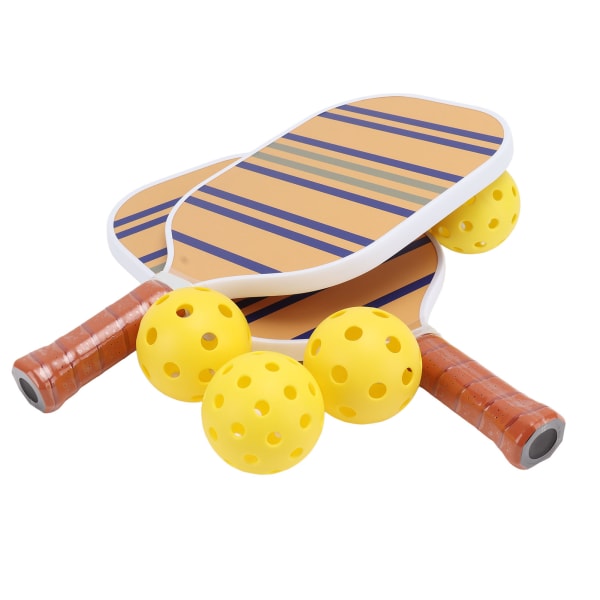 Glasfiberoverflade Pickleball Paddles Sæt Honeycomb Core Pickleball Ketsjere Sæt med 4 bolde 1 opbevaringstaske til sport