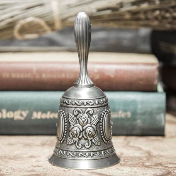 1/2/3 Käsikellon Soittokello Pöytä Laskuri Vastaanotto Ravintola Antiikki Hopea 5.5x5.5x11.3CM Antique Silver 5.5x5.5x11.3CM 1Set