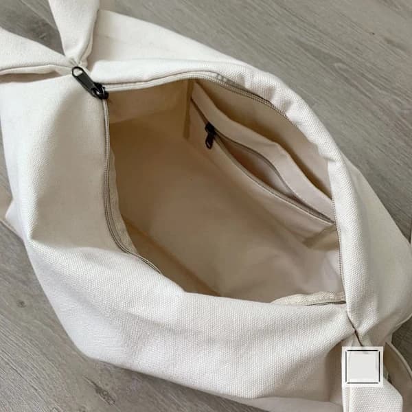 axel crossbody-veske i canvas