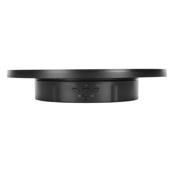 Roterande bildskärmsstativ 2 i 1 automatisk 360 graders elektrisk skivspelare med fjärrkontroll för fotografiprodukt smycken svart