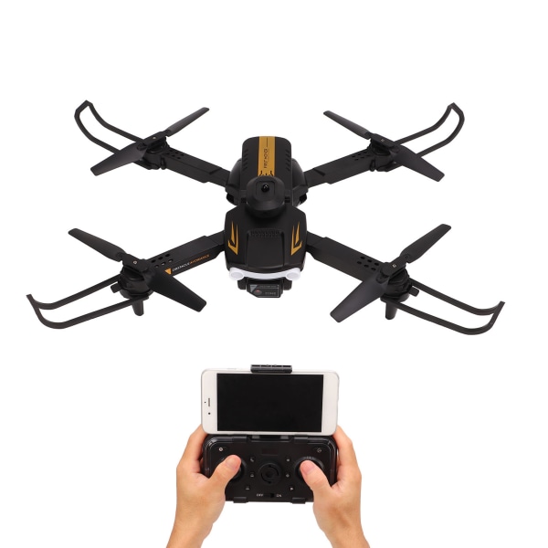 XT2 Alle sider hindringer Unngåelse Drone 4K Dobbeltkamera Luftfotografering Optisk flytposisjonering Sammenleggbar Quadcopter Leker Gaver Svart