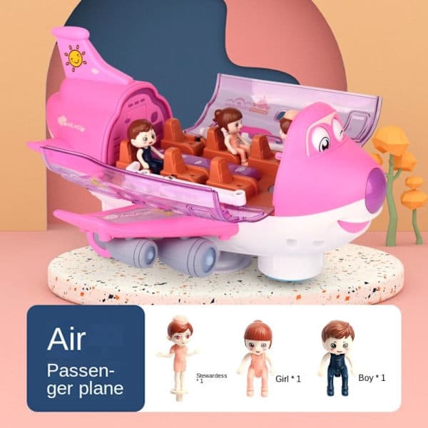 4ST Elektrisk universalmodell Stunt Elflygplan rosa
