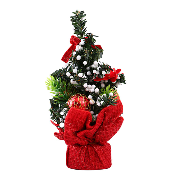 1. Mini Juldekoration 20cm Träd med prydnader