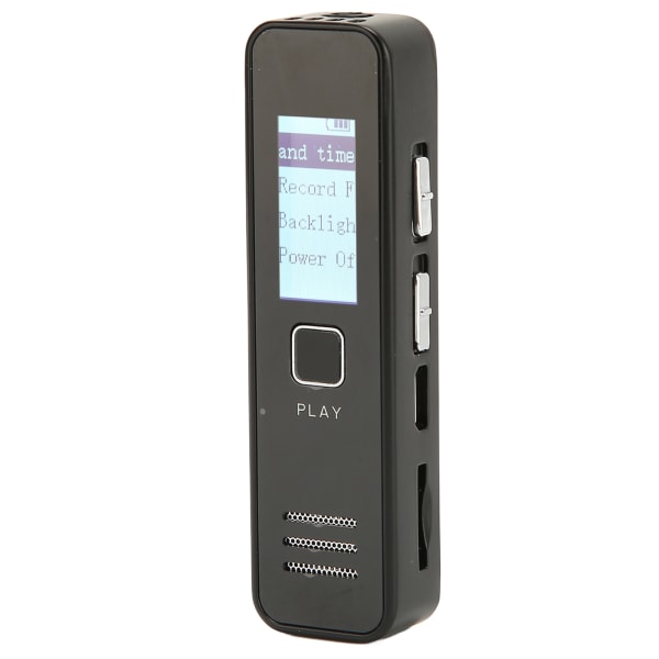 Digital stemmeopptaker Bærbar Mini HD-støyreduksjon Langdistanse MP3-avspillingsopptaksenhet
