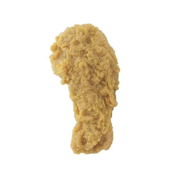Simulering av kycklinglår och pommes frites Nyckelring Pommes frites Chicken Nuggets Fried Chicken Legs PVC-matta (flera tillgänglig) kycklinglår