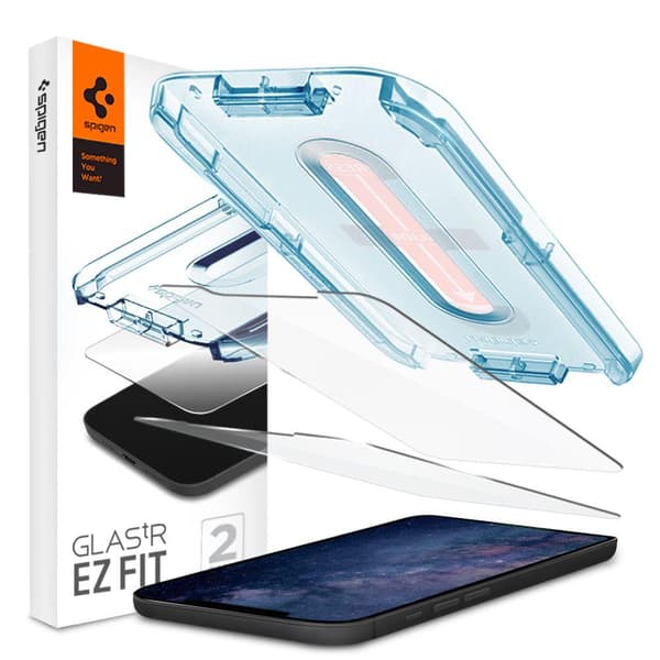 SPIGEN Ez Fit 2-Pack Härdat Glas Skärmskydd för iPhone 12 & 12 Pro