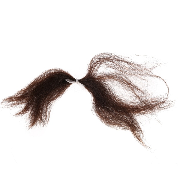 Återanvändbart falskt skägghår falskt mustasch perfekt för teaterscen kostymfest (brun)