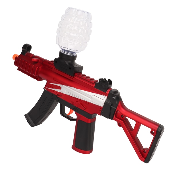 Vanngel skyteleke med briller MP5 Elektrisk automatisk vannballsprutblaster Passer for bakgårdsmoro Team skytespill Rød