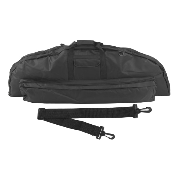 Compound Bow Bag Canvas Stor kapacitet Bekvämt grepp Portabel Bow Bag med pilficka för utomhusbruk 115cm Svart