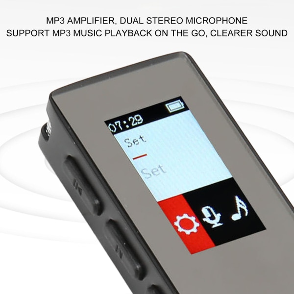 Smart digital stemmeopptaker med stemmeaktivert avspilling av støyreduksjon Digital opptaksenhet for forelesningsmøte 8 GB