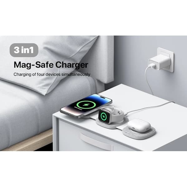 Foldable Wireless Charger - Multi-Device Charging Station