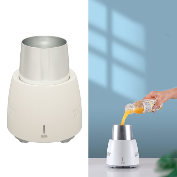Kannettava Mini Cooling Cup 350 ml Sähkökäyttöinen kesäjuomajäähdytin kotitöihin Valkoinen 100?240 V EU-pistoke