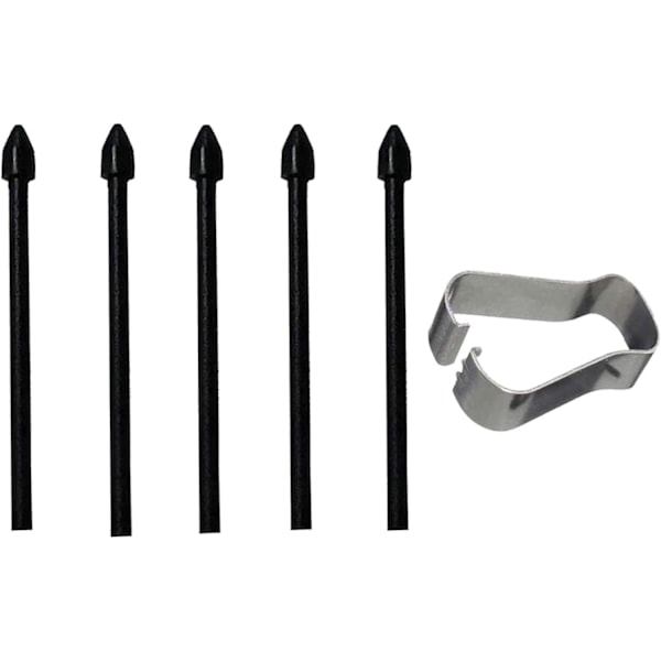 25 stk Stylus Refill Erstatnings Stylus Touch Pen Spiss Erstatningsstift for Galaxy Note20/Note10/Tab S6/Tab S7 - Svart