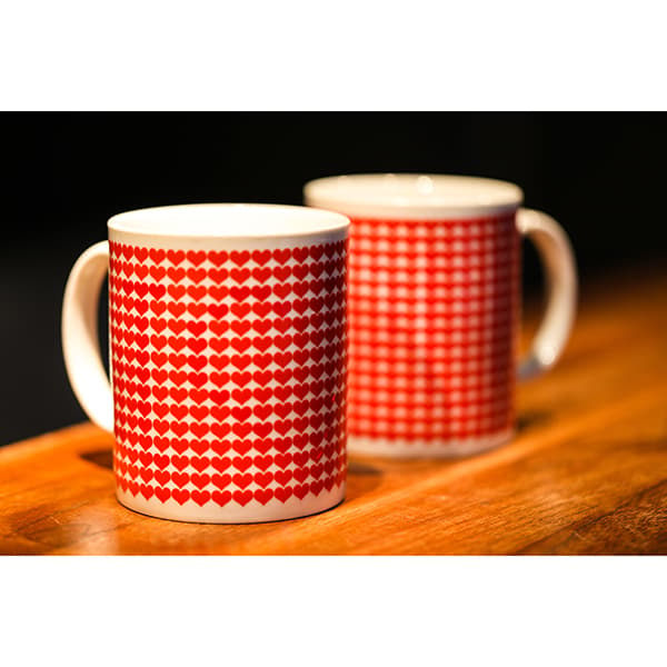 I LOVE YOU-mugg, Fotofärg—pa