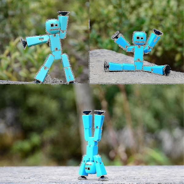 Ægte Boxede Stikbot Robot Stickbots Stop Motion Animation Efterår Nye Farver