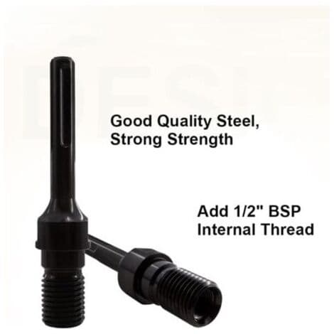 MAX PLUS adapter til diamantborekrone 1 1/4\" UNC, adapter til kerneboremaskine 190mm 1 stk.pa