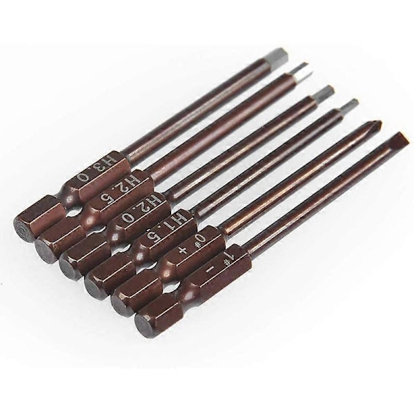 6 i 1 Skruvmejslar Reparationsverktygssats 1,5 mm 2,0 mm 2,5 mm 3,0 mm Allt-i-ett Hex Driver Handset för RC F.pa