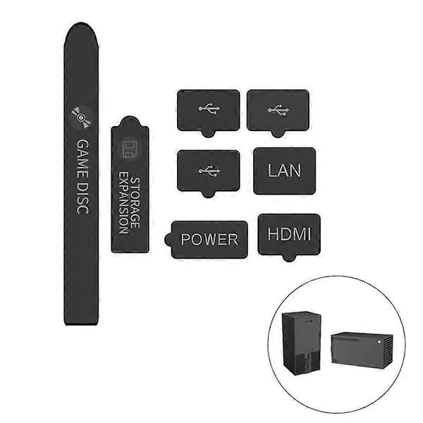 Støvdekselplugger for /S Spillkonsoll, Støvsikker Suit Kit Spilltilbehør, A