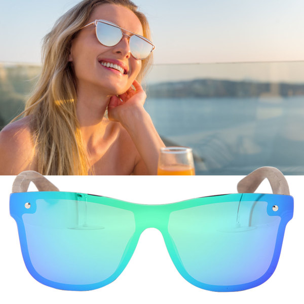 Solbriller UV400 Fleksibel Slitesterk Stilfulle innfatningssolbriller for solbeskyttelse Fisketurer Utendørs Sport Sykling Kjøring Grønn Sølv