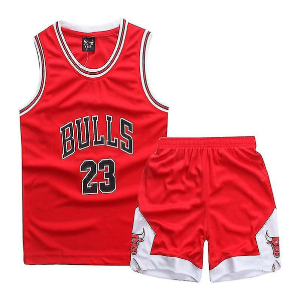 Chicago Bulls #23 Michael Jordan Jersey Basket set LL