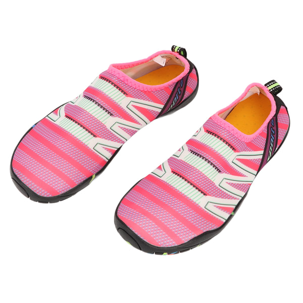 Damedykkersko Letvægts åndbar udendørs snorkelsko Hurtigtørrende lyserøde sko til strandstrømssporing Vandring 38