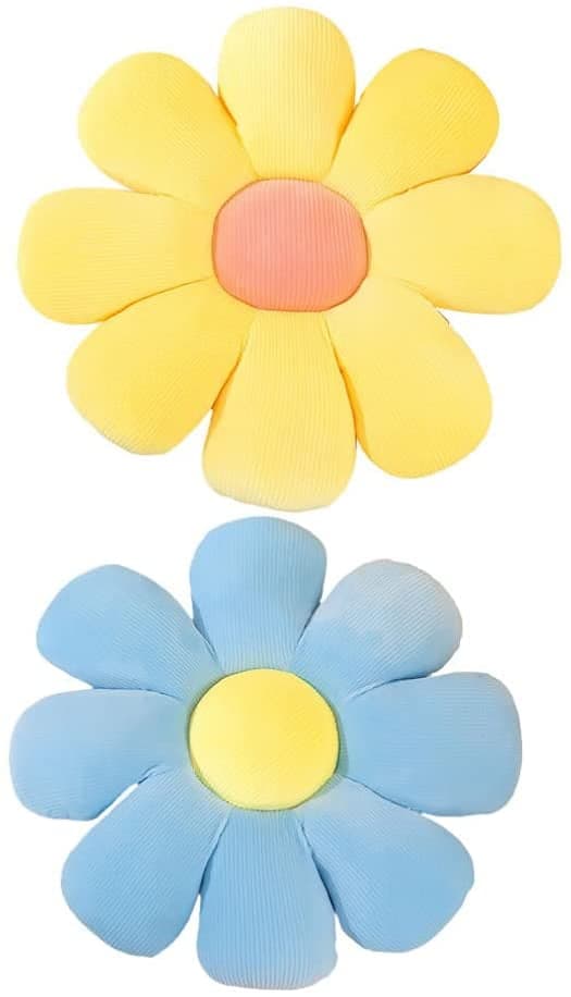 2 st Blomformade Kuddar Söta Sittdynor Prydnadskuddar Bil