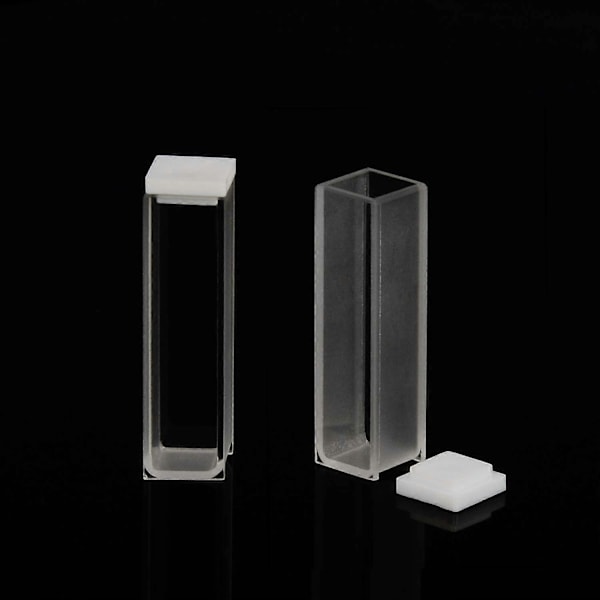 Kvartskuvett, spektrofotometerkuvetter 10 mm ljusvägslängd, 45 mm höjd, 3,5 ml kapacitet - 2 st.pa