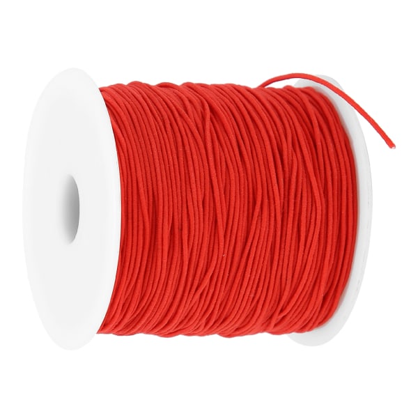 1 mm X 100 m Sy kläder Göra elastisk tråd Elastisk sladd Gör det själv-pärlor Strängrep Röd